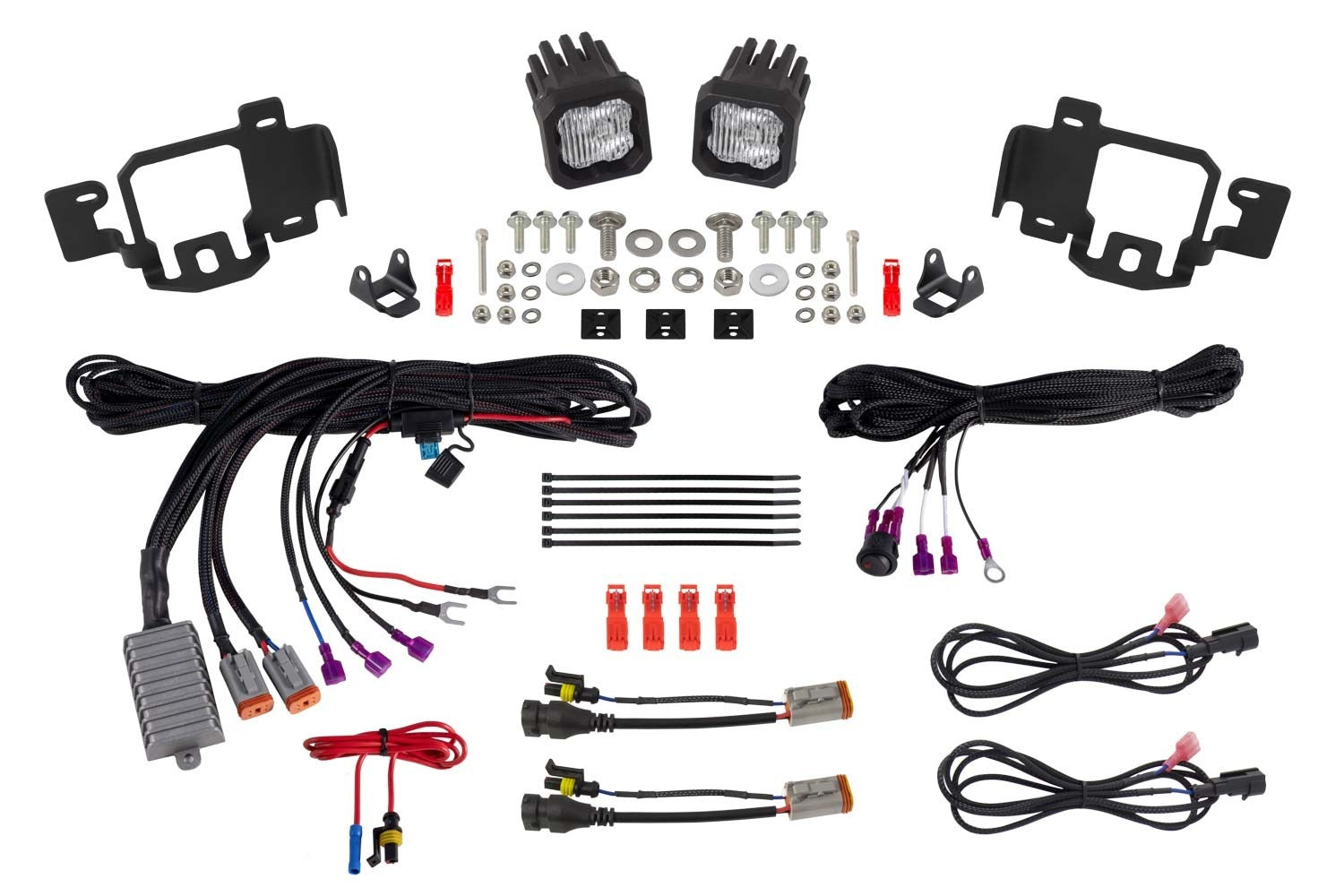 Diode Dynamics - SSC1 LED Fog Light Kit SAE Fog for 2023-2024 Chevrolet Colorado White - DD7804