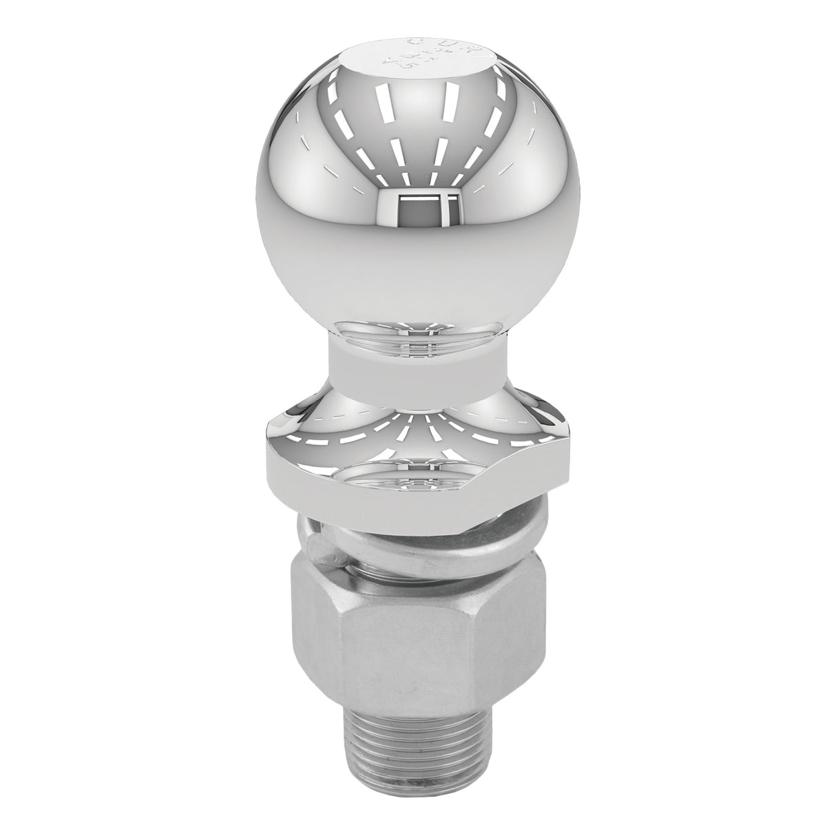 Curt - 2" Trailer Ball (1" x 2-1/8" Shank, 7,500 lbs., Chrome, Packaged) - 40170