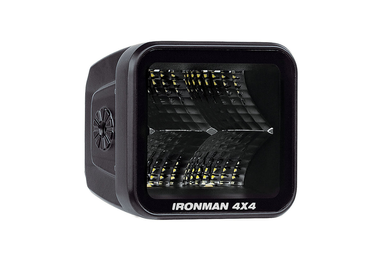 Ironman 4x4 - 3.2" 40W LED CUBE LIGHT KIT, FLOOD BEAM - CLEAR - ILED80BF