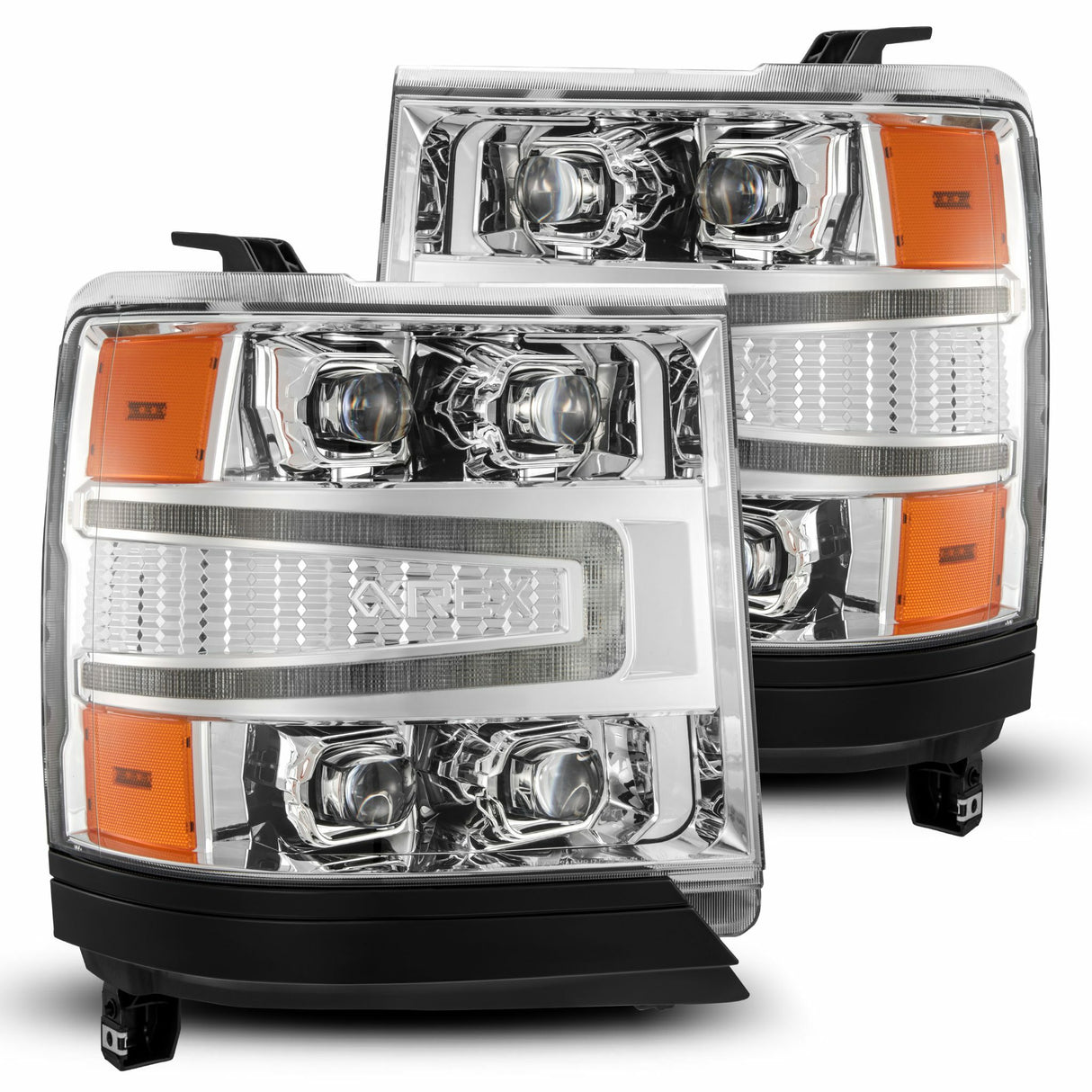 AlphaRex 880238 LED Projector Headlights in Chrome