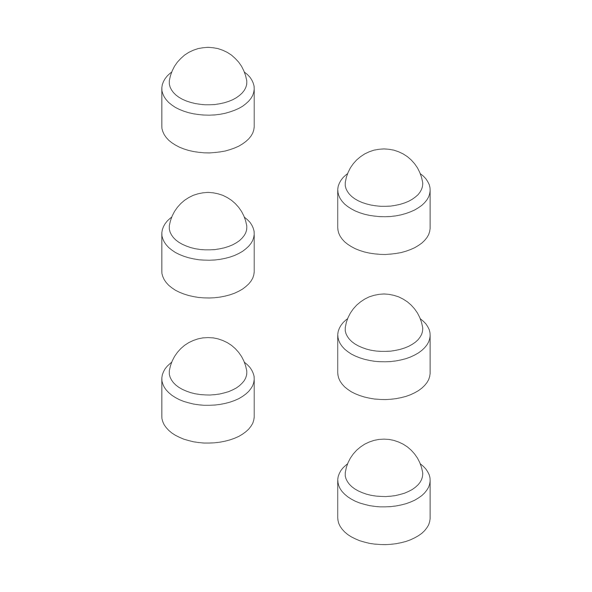 Thule - Cap Nut M6 - 1500054526