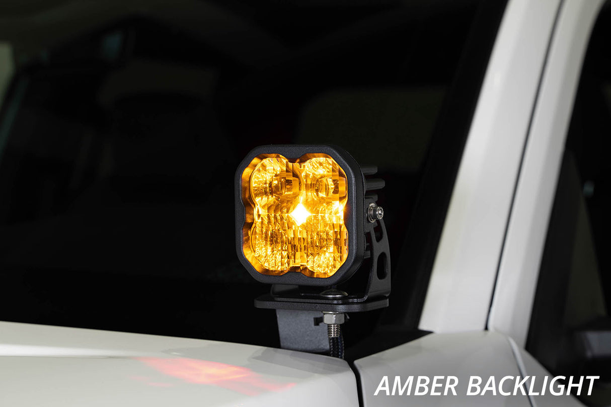 Diode Dynamics - SS3 LED Ditch Light Kit for 2024+ Toyota Tacoma, Sport White Combo - DD7938