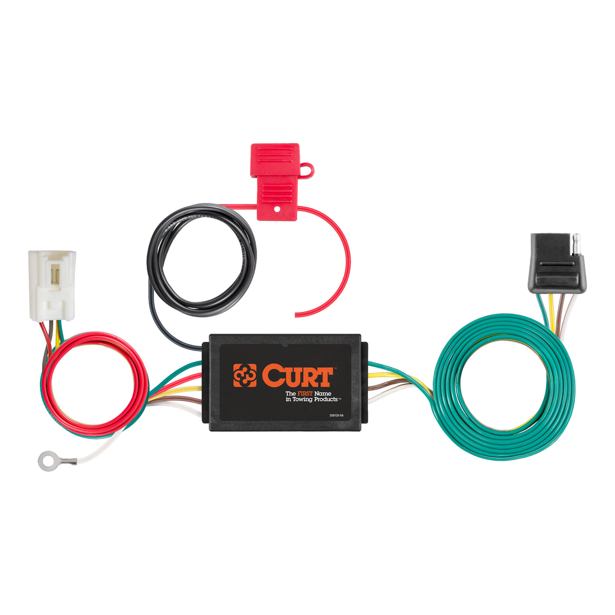 Curt - Custom 4-Flat, Select Mitsubishi Outlander PHEV, OEM Tow Package Required - 56412