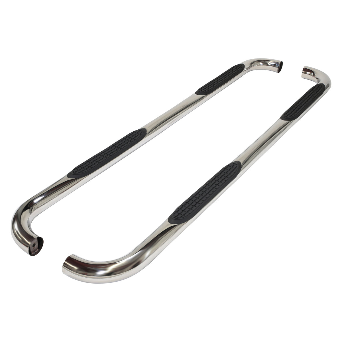 TrailFx - 3" Round Step Bar For Nissan Frontier Extended- Stainless (A0006S)
