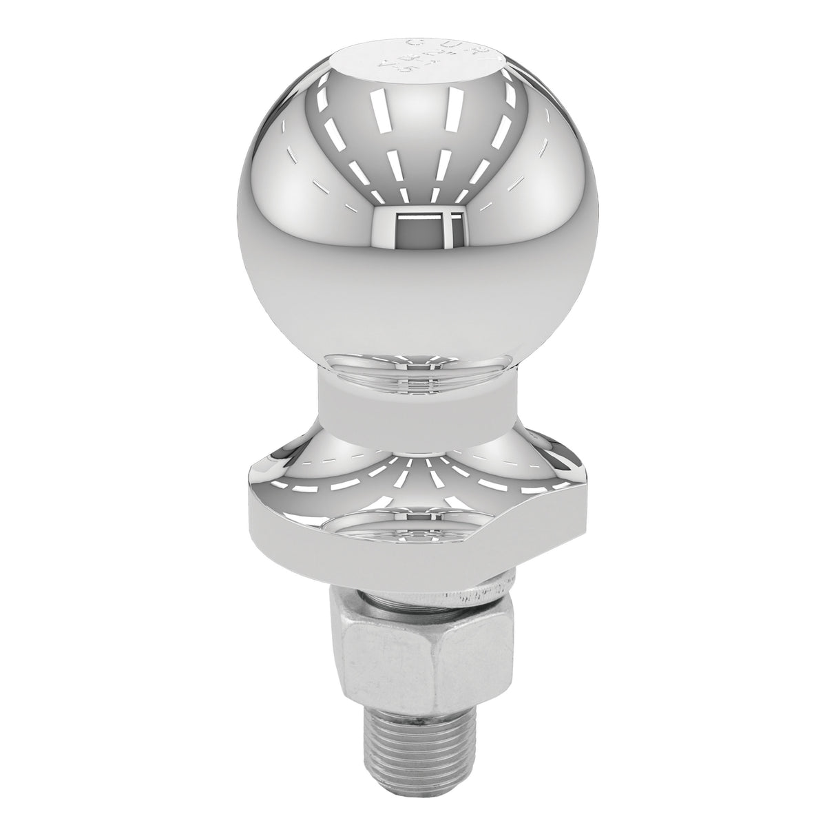 Curt - 2" ATV Tow Ball - Lawn Tractor Hitch Ball (2,000 lbs., Chrome, Packaged) - 40098