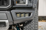 Rough Country - LED Light Kit - Fog Mount - Triple 2" Black Pair - White DRL - Ford Raptor (17-20) - 70700DRL