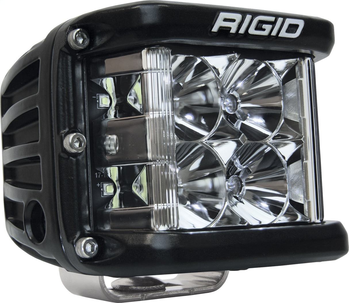 RIGID D-SS PRO Side Shooter, Flood Optic, Surface Mount, Black Housing, Single