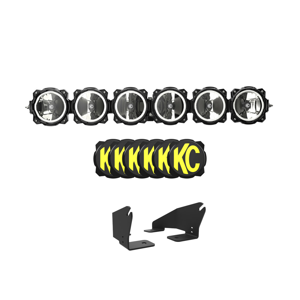 KC HiLiTES 91343 KC Pro6 Gravity LED 39in 6-Light Combo Polaris RZR Pro R System