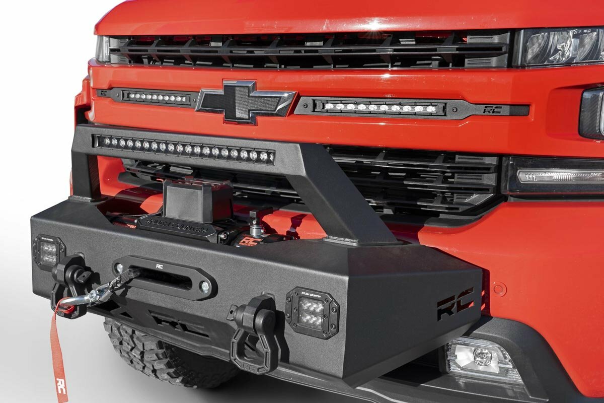 Rough Country - EXO Winch Mount Kit - Chevy Silverado 1500 2WD 4WD (2019-2022) - 10765