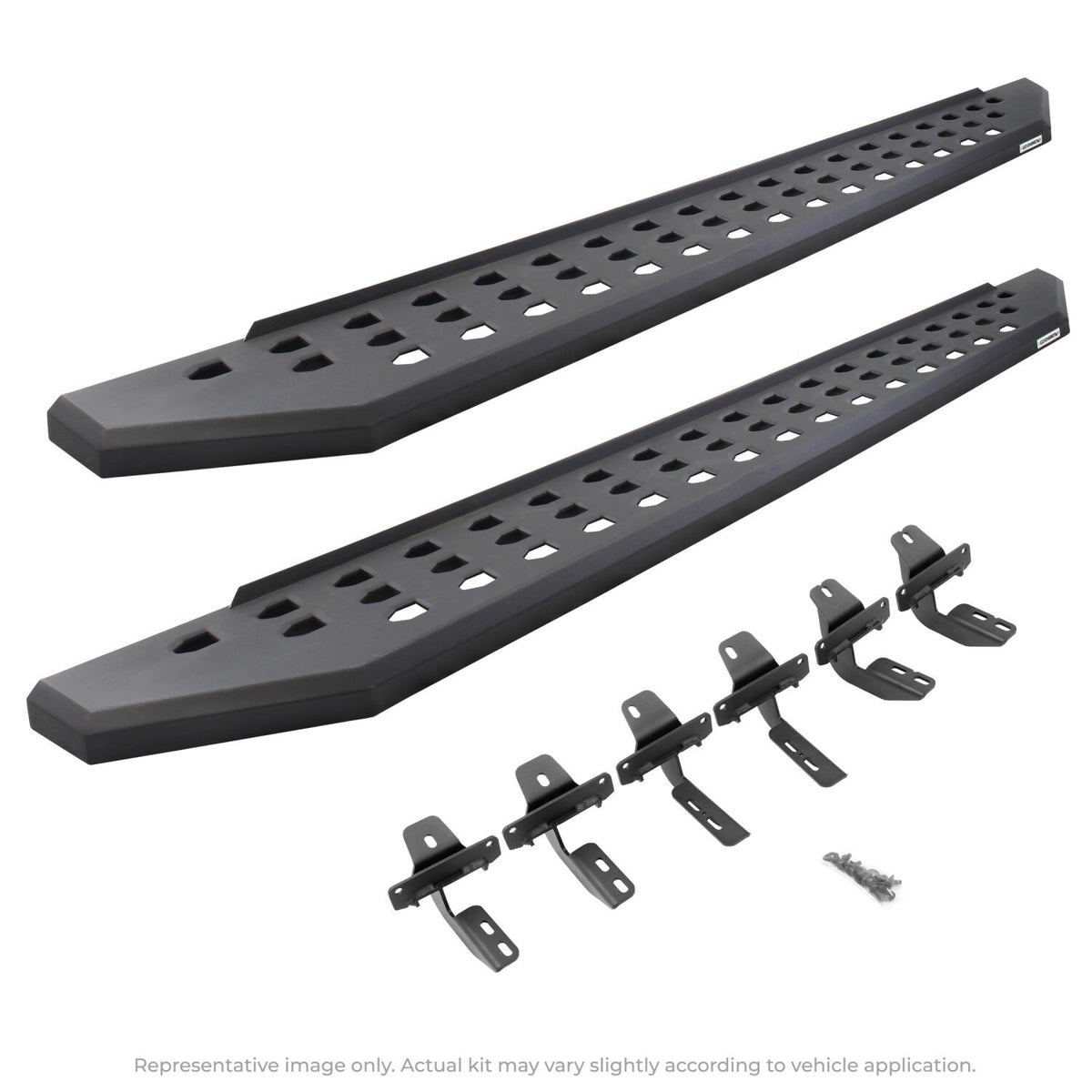Go Rhino - 69450568PC - RB20 Running Boards With Mounting Brackets - Textured Black