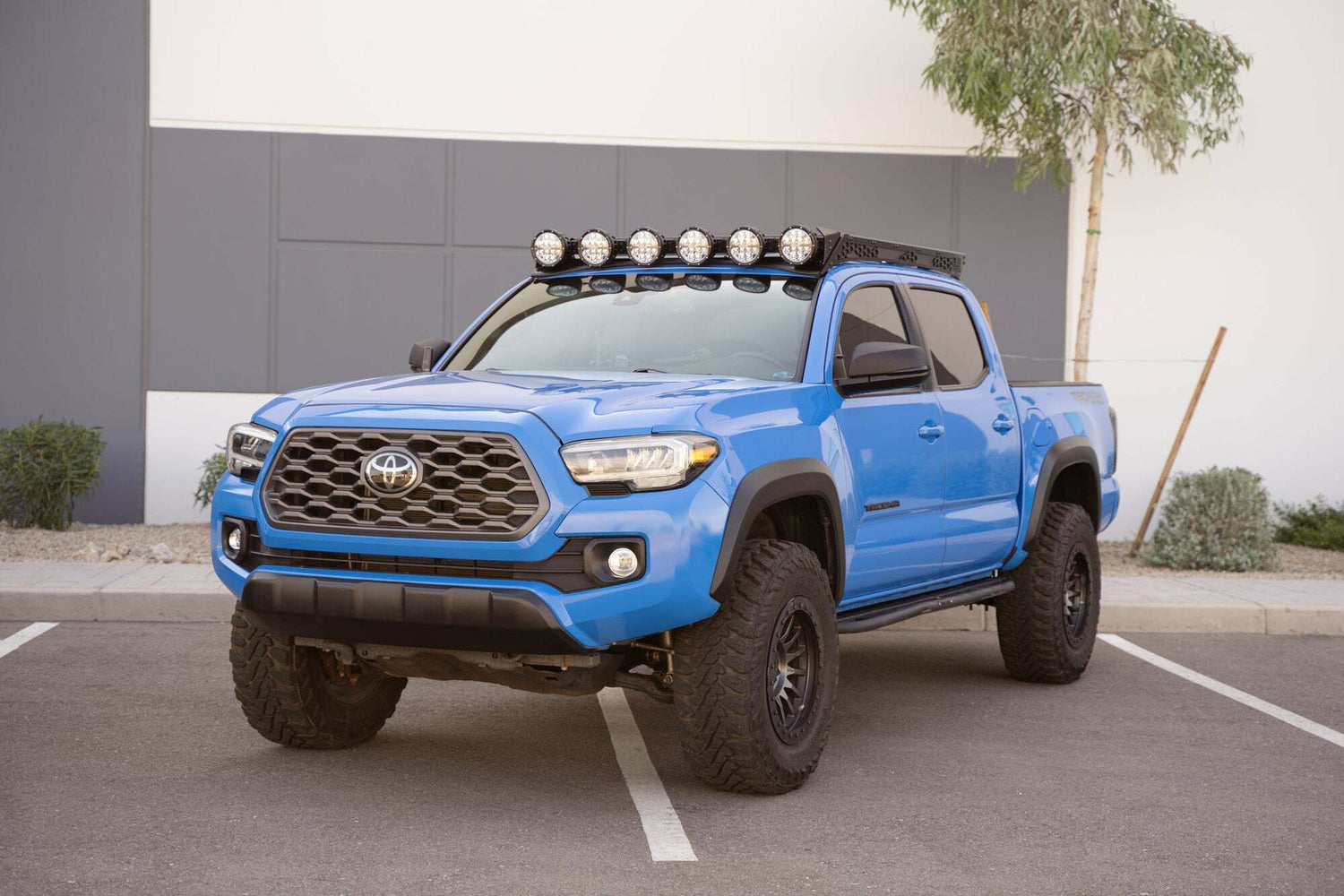 Rago Fabrication - 2024+ Toyota Tacoma Roof Rack Rigid Industries Round Light Mount - AC6706601NA