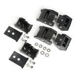 Hood Catches, Textured Black; 97-06 Jeep Wrangler TJ