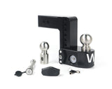 Weigh Safe Cerakoted 6" Drop Hitch with 2.5" Shank w/ Keyed Alike WS05 - WS6-2.5-KA-CER-BLA