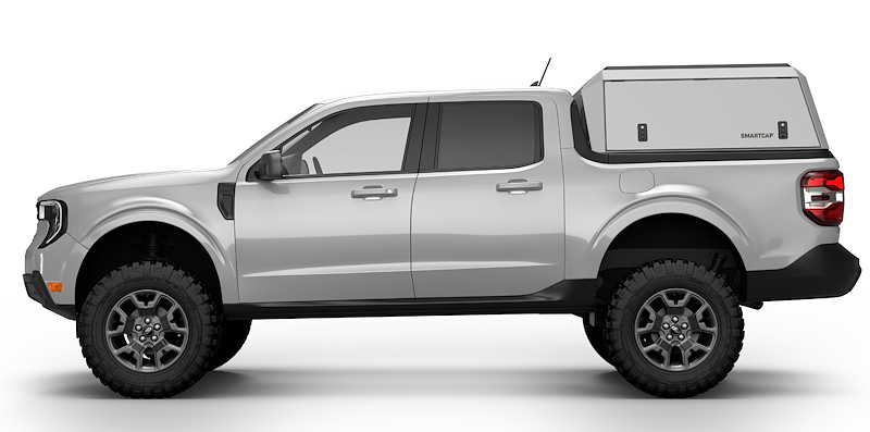 RSI SmartCap - Ford Maverick Truck Bed Cap Edge Defender OEM White 22-26 Ford Maverick 4.5 Foot Short Bed - ED0339-WN