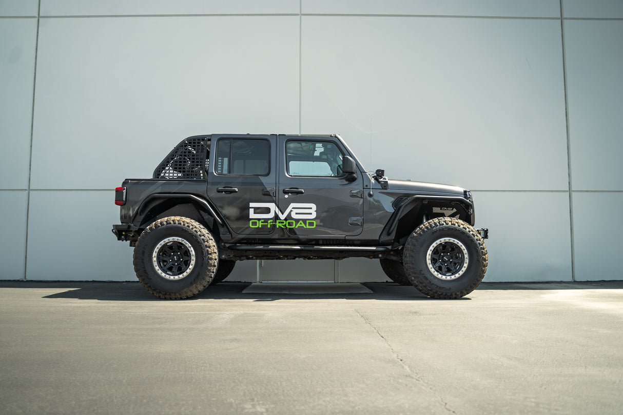 DV8 Offroad - Jeep Wrangler JL OE Plus 4-Door Side Steps - SRJL-08