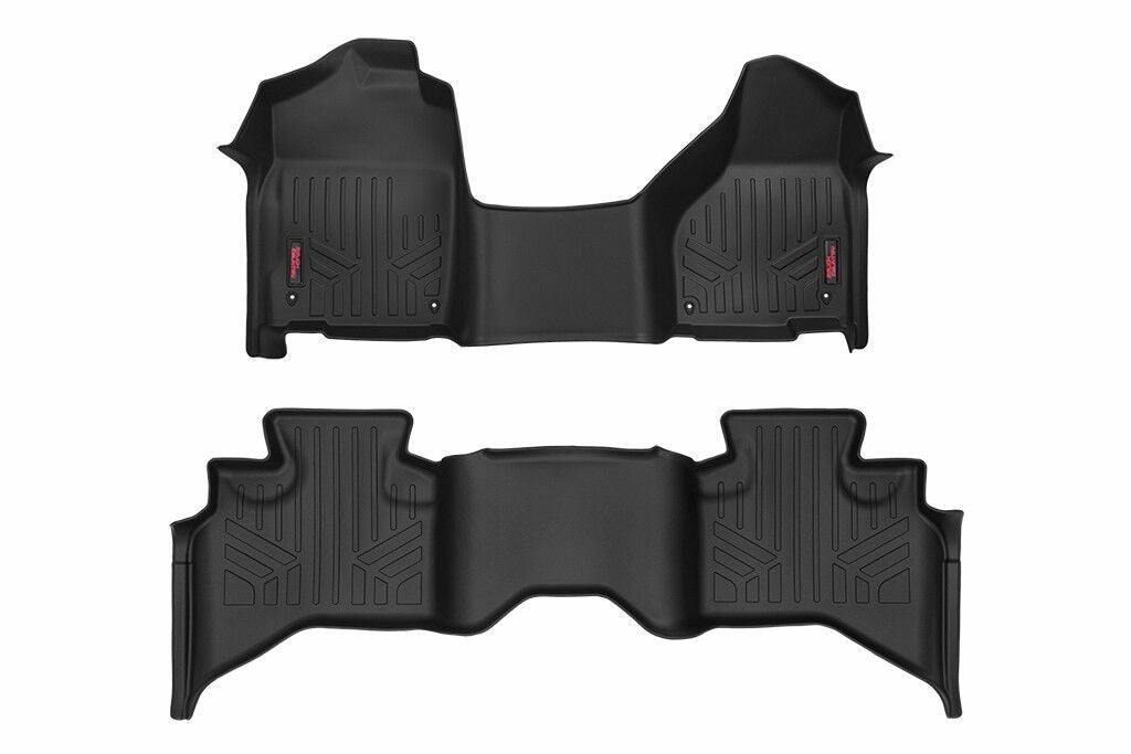 Rough Country Floor Mats - One Piece FR -Quad Cab - Ram 1500 2WD 4WD (2012-2018 & Classic) - M-31312