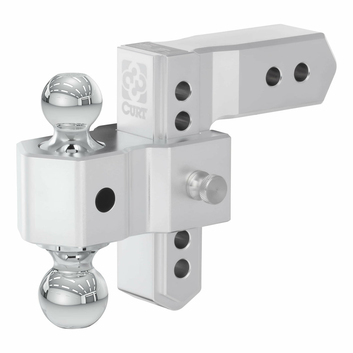 CURT 45385 AlumaLite Adjustable Aluminum Drop Hitch, 6", 12,500 lb