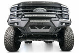 Addictive Desert Designs - 2023-2025 Ford Super Duty HoneyBadger Front Bumper w/ Top Hoop - F810221770103