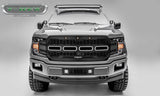T-Rex Grilles - 1 Pc Laser Cut Pattern Mild Steel Revolver Grille Replacement - Includes Optional Aluminum Accent Trim, Requires (3) OEM Factory Amber running lights (not included) - 6515781