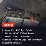 Velcro Tech Panel - Black | 6pc+ Kit