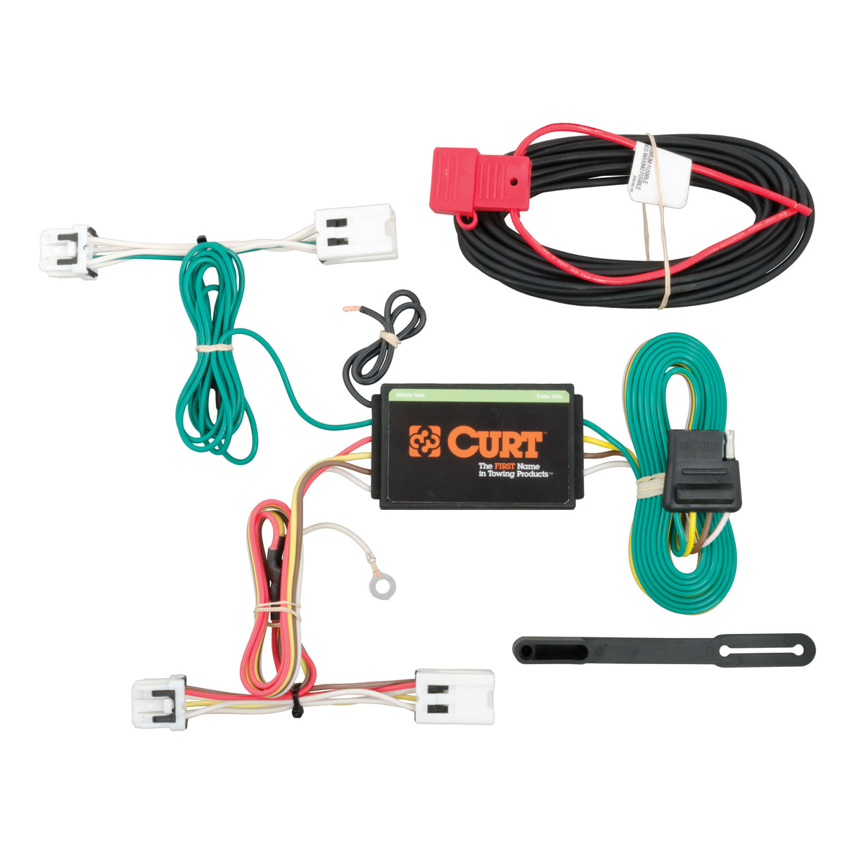 Curt - Custom Wiring Harness, 4-Way Flat Output, Select Nissan Leaf - 56227