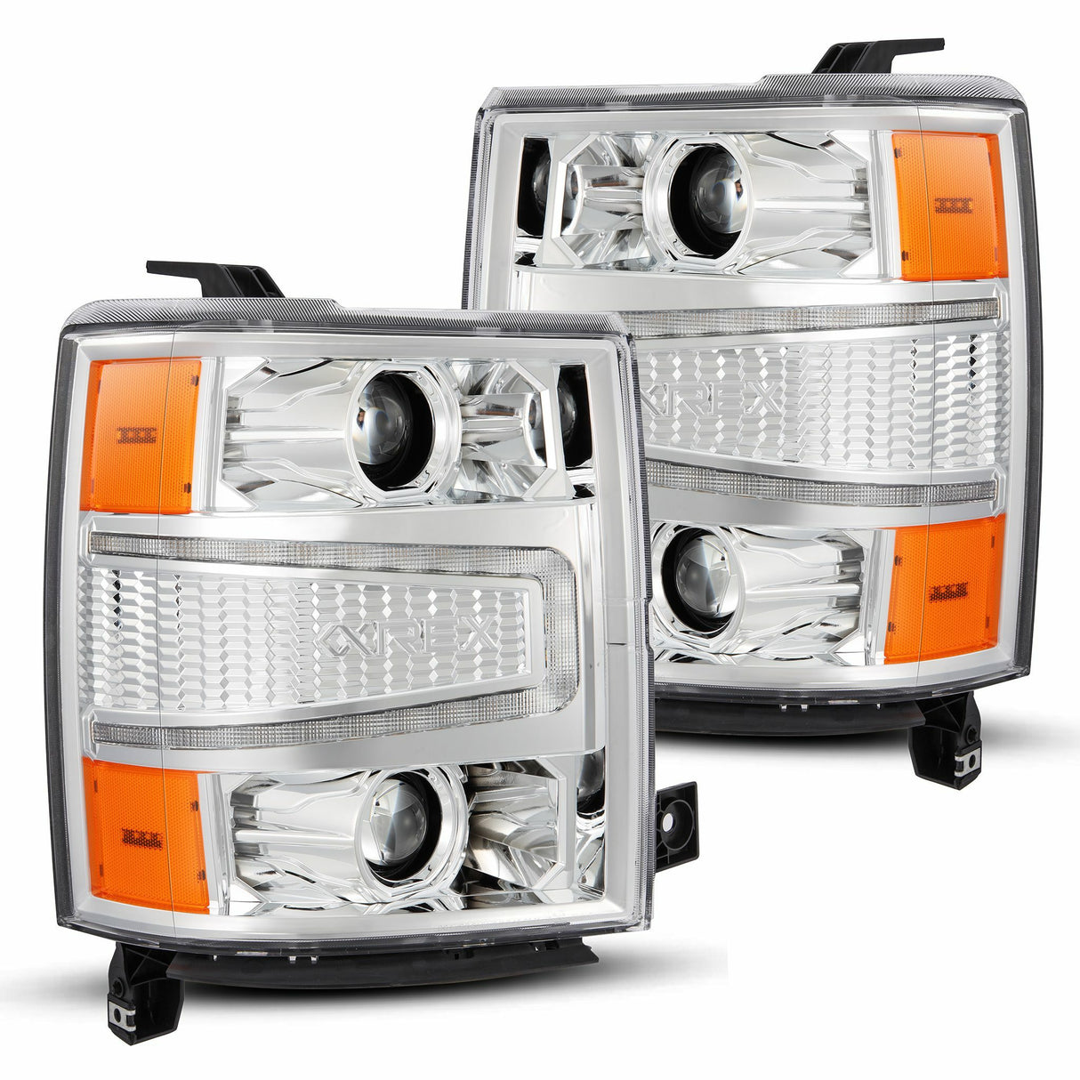 AlphaRex 880243 Projector Headlights Chrome