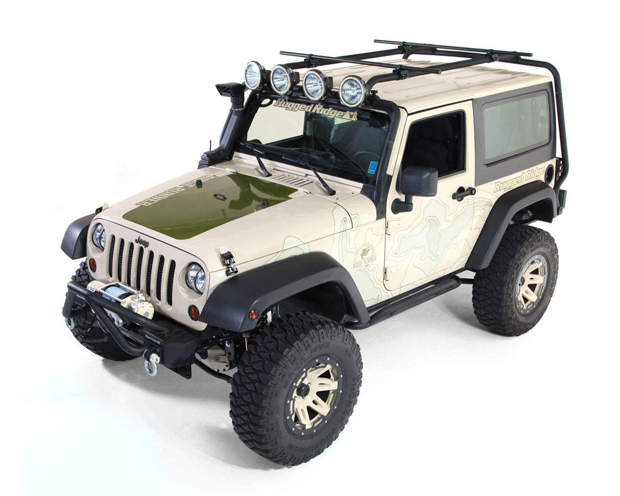 Rugged Ridge - Rugged Ridge 11703.21 Sherpa Roof Rack Kit; 07-18 Jeep Wrangler JK, 2 Door - 11703.21