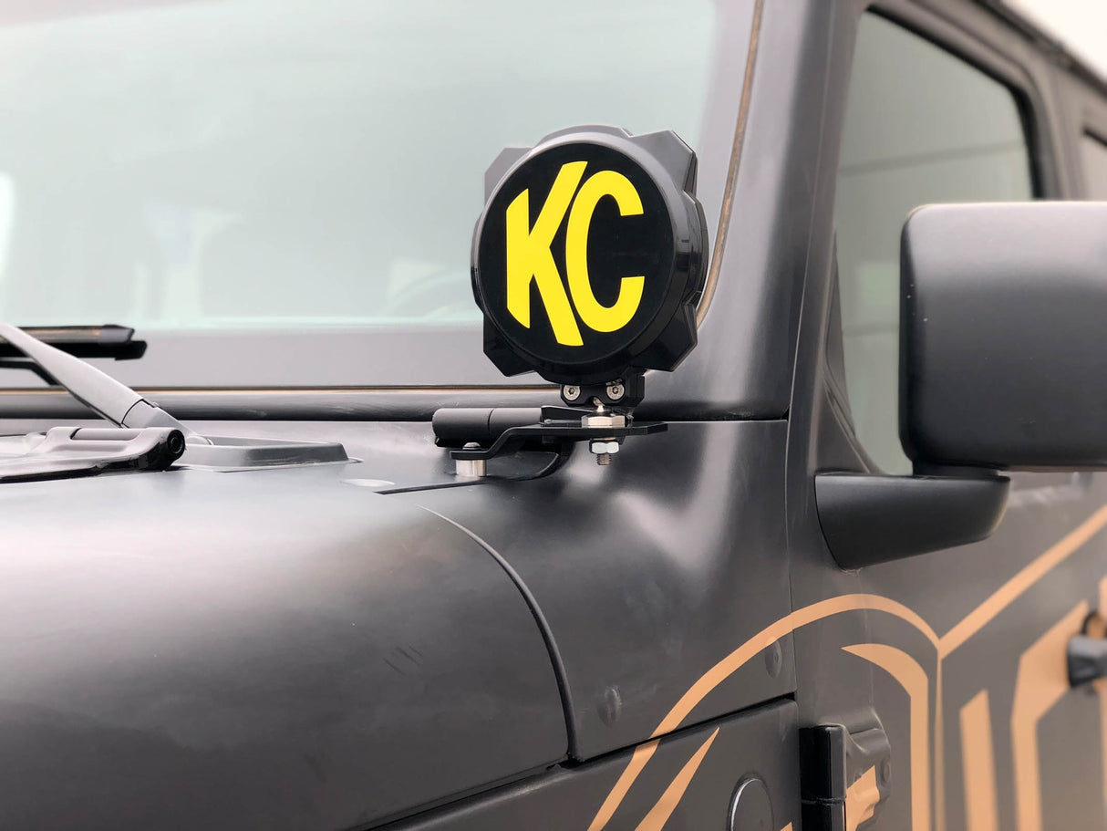 KC Hilites - KC 2018-2019 Jeep JL A-Pillar Gravity LED Pro6 Spot Beam Light Kit - #97111 - 97111