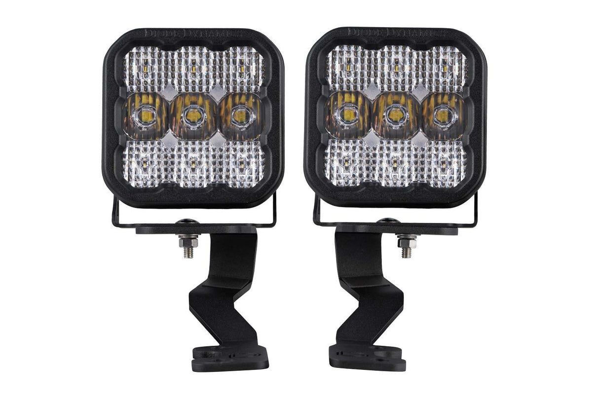 Diode Dynamics - Stage Series Ditch Light Kit for 2022+ Toyota Tundra, SS5 Sport White Combo - DD7397
