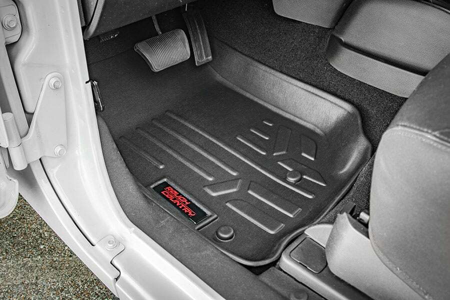 Rough Country Floor Mats - FR & RR - 4 Door - Jeep Wrangler JL 4WD (2018-2023) - M-60112