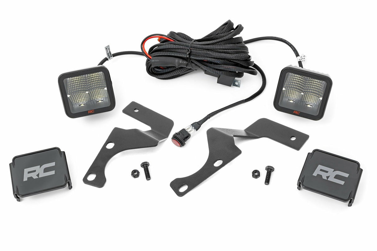Rough Country - LED Light Kit - Ditch Mount - 2" Spectrum Spot Pair - Toyota 4Runner (10-23) - 80796