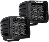 RIGID D-Series PRO Midnight Edition, Spot Diffused, Surface Mount, Pair