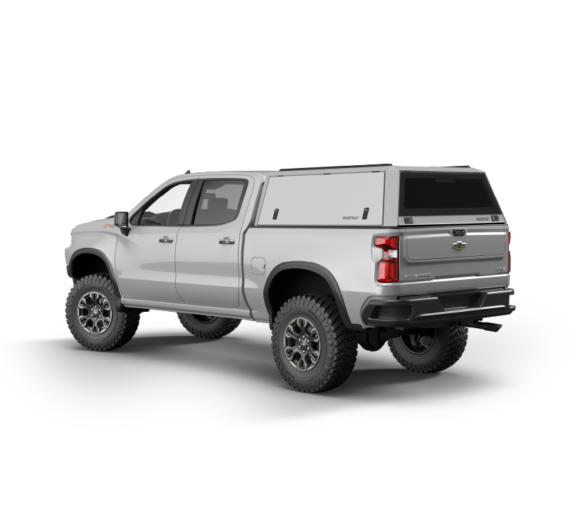 RSI SmartCap - Silverado/Sierra Truck Bed Cap Edge Commercial White For 19-26 Chevrolet Silverado/Sierra 1500 5.5 Foot Short Bed - EC0130-WN