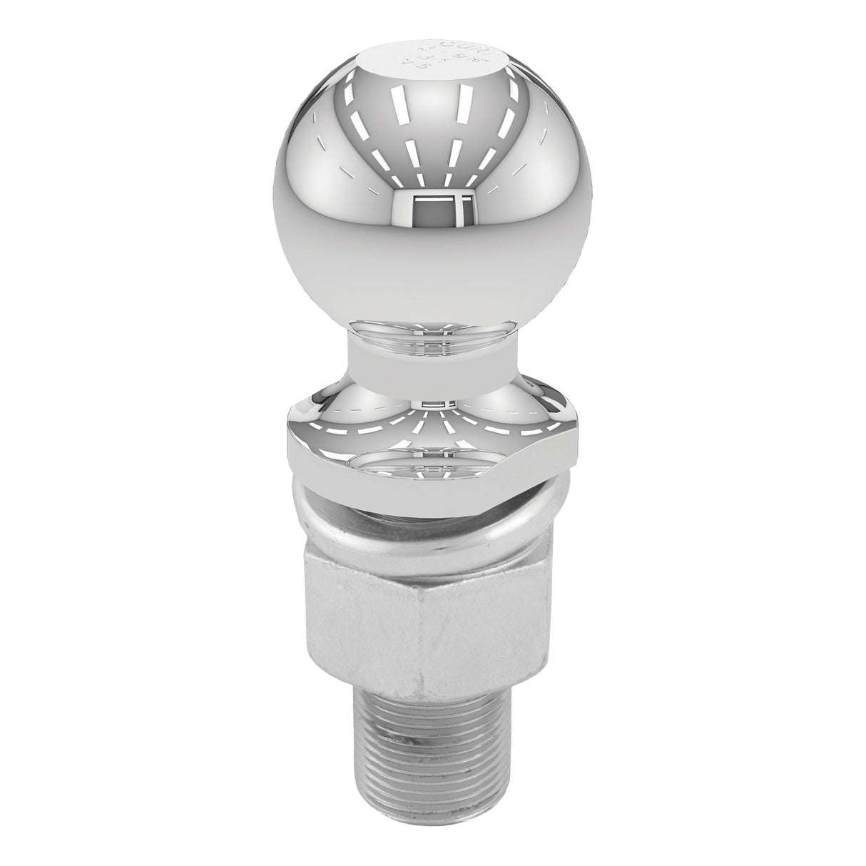 Curt - 2-5/16" Trailer Ball (1-1/4" x 3" Shank, 6,000 lbs., Chrome, Packaged) - 40076