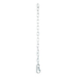 Curt - 27" Safety Chain with 1 Snap Hook (5,000 lbs, Clear Zinc) - 80313