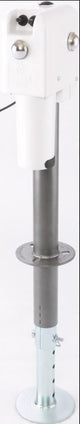 Husky Towing 88141 Electric 4500 LB Cap 18" Travel 6" Drop Down Leg 3 Stand LEDS W/O Remote White