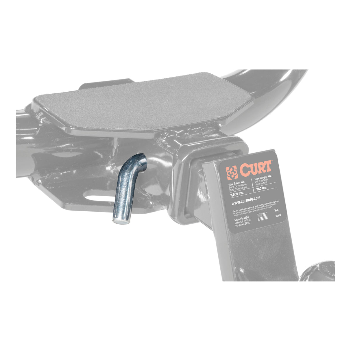 Curt - 5/8" Hitch Pin (2" Receiver, Zinc) - 21500