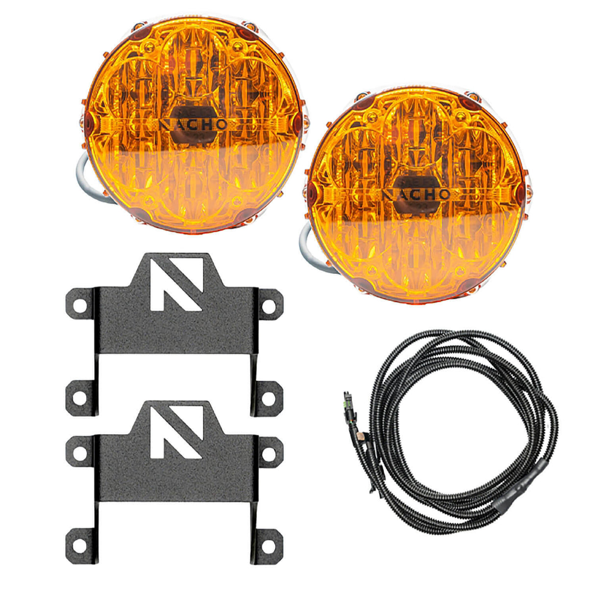 ARB V3BC1KASO NACHO SAE Only Amber Plug N Play Fog Light Kit