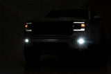 Rough Country - LED Light Kit - Fog Mount - 2" Black Pair - GMC Sierra 1500 (14-15) - 70689