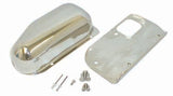 Rugged Ridge 11122.02 Windshield Wiper Motor Cover Kit, Stainless Steel; 76-86 CJ5/CJ7/CJ8
