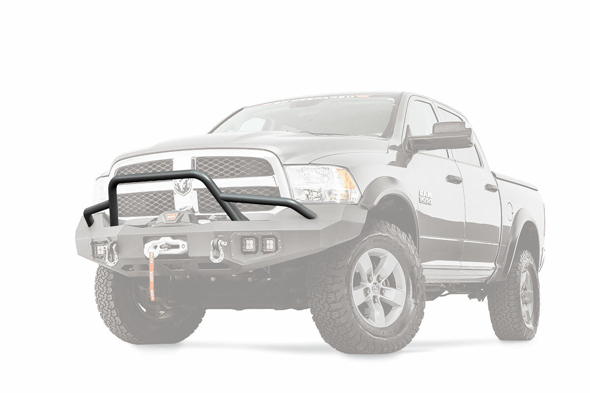 Warn - 100475 Powder Coated Black Steel With Brush Guard Skid Plate Step Plate.