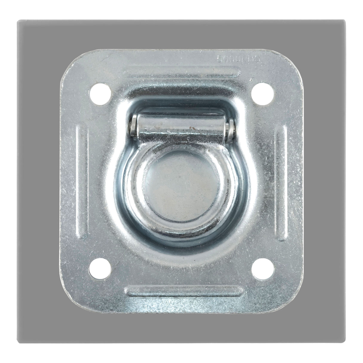 Curt - 1-1/2" x 1-1/2" Recessed Tie-Down Ring (5,000 lbs, Clear Zinc) - 83600