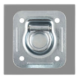 Curt - 1-1/2" x 1-1/2" Recessed Tie-Down Ring (5,000 lbs, Clear Zinc) - 83600