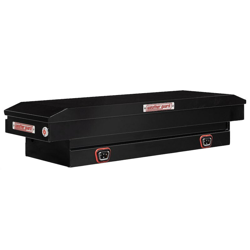 Weather Guard - Model 156-5-04 Saddle Box, Steel, Compact, Gloss Black, 7.0 cu ft - 156-5-04