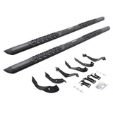 Go Rhino V3405187T  - V3 Series Aluminum Side Steps with Mounting Brackets - Textured Black