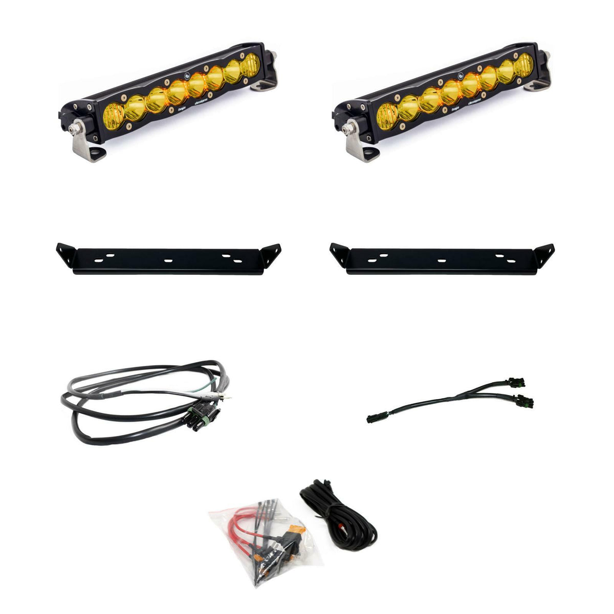 Baja Designs - 448066 - S8 10 Inch Dual Behind Grille Light Bar Kit