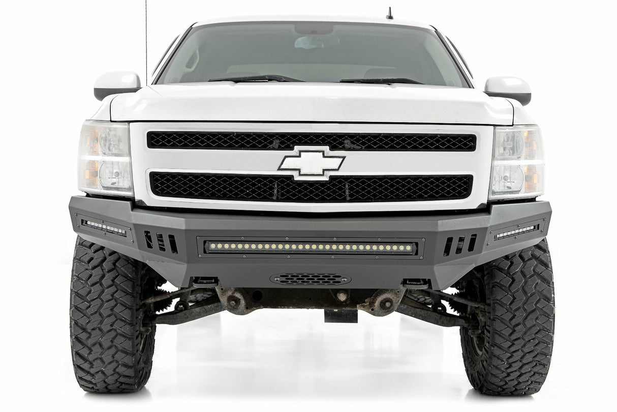 Rough Country - Front High Clearance Bumper - BLK LEDs - Chevy Silverado 1500 (07-13) - 10911