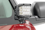 Rough Country - LED Light Kit - Ditch Mount - 2" Black Pair - Flood - Toyota Tundra (22-24) - 71072