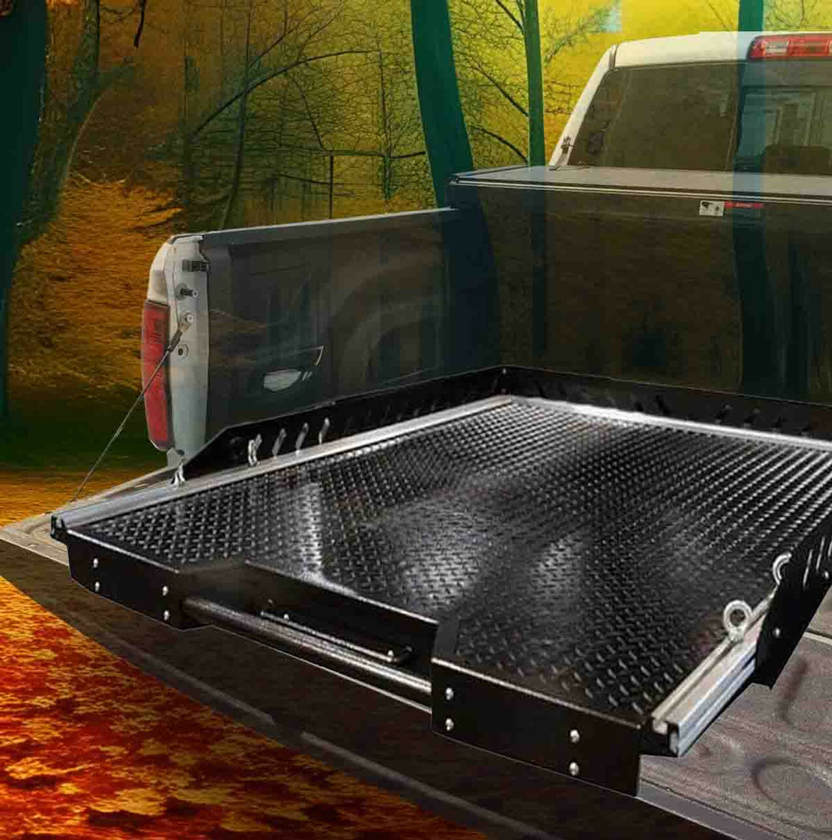 Overland Vehicle Systems - Camp Extension for Pick Up Truck Mid Size Short Bed 5.0 Foot - 21010550