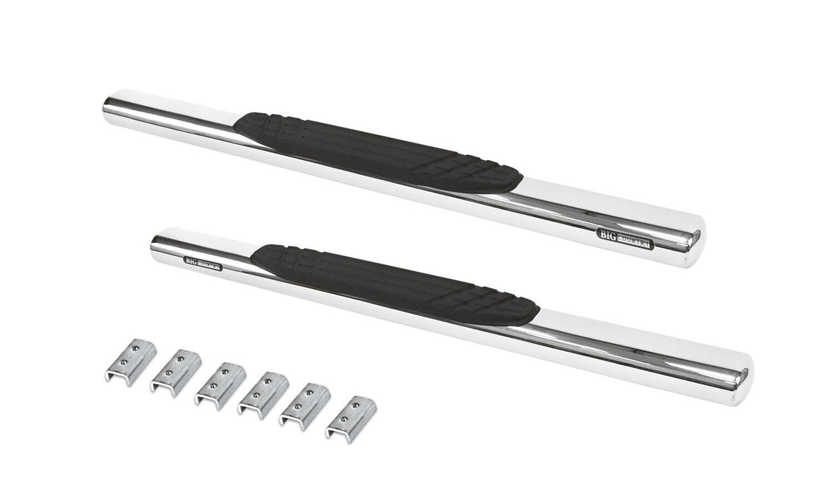 Go Rhino 684409952PS - 4" OE Xtreme SideSteps With Mounting Bracket Kit - Polished Stainless Steel
